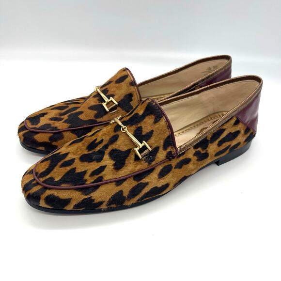 Sam Edelman Loraine Bit Leopard Brahma Hair Loafer Women's Size 7.5 - Picture 3 of 7